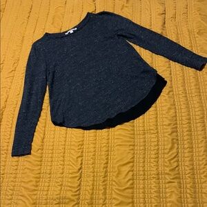 Dark Gray Long Sleeve Top